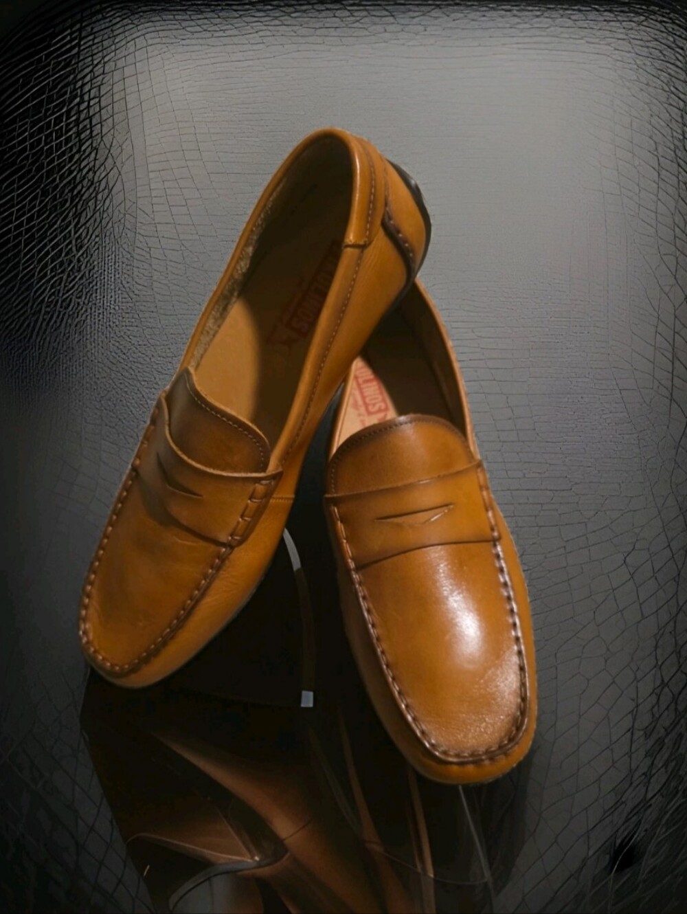 Mens Leather Pre-loved PIKOLINOS Conil Penny Loafer Sz 43/US 10